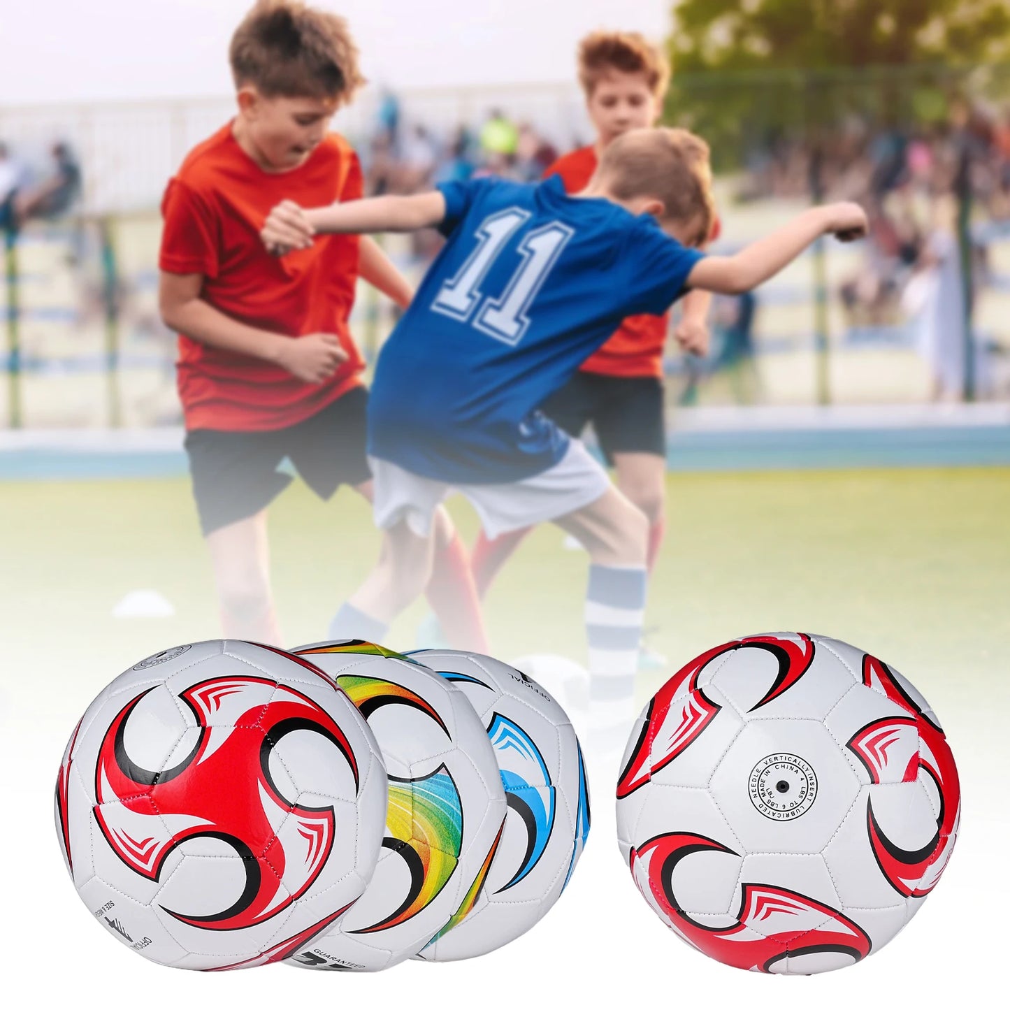 Size3 Football Match Training Football for Sturdy Resistant Waterproof Seamless Foot Ball for Sport Practicing Supplies