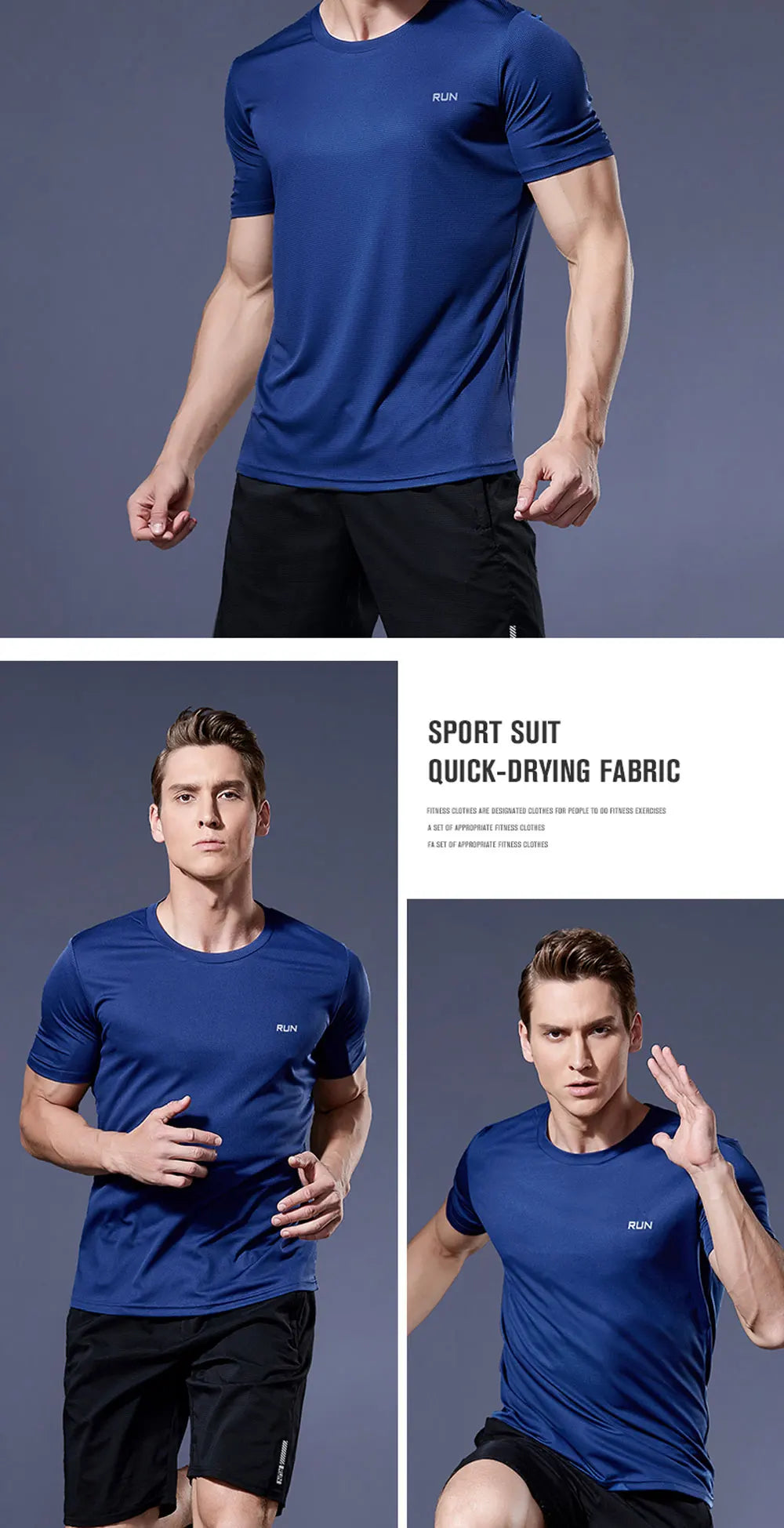 Sport Shirt  2024 Summer New 100% Polyester White Solid T Shirt Men Causal O-neck Basic T-shirt Male High Quality Running Tops