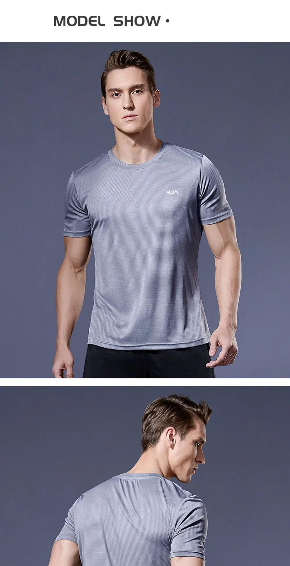 Sport Shirt  2024 Summer New 100% Polyester White Solid T Shirt Men Causal O-neck Basic T-shirt Male High Quality Running Tops