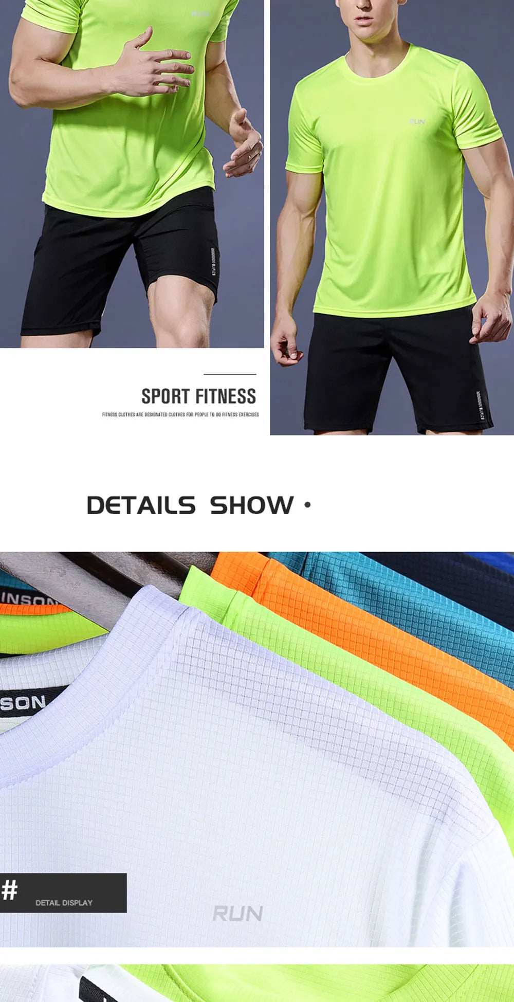 Sport Shirt  2024 Summer New 100% Polyester White Solid T Shirt Men Causal O-neck Basic T-shirt Male High Quality Running Tops