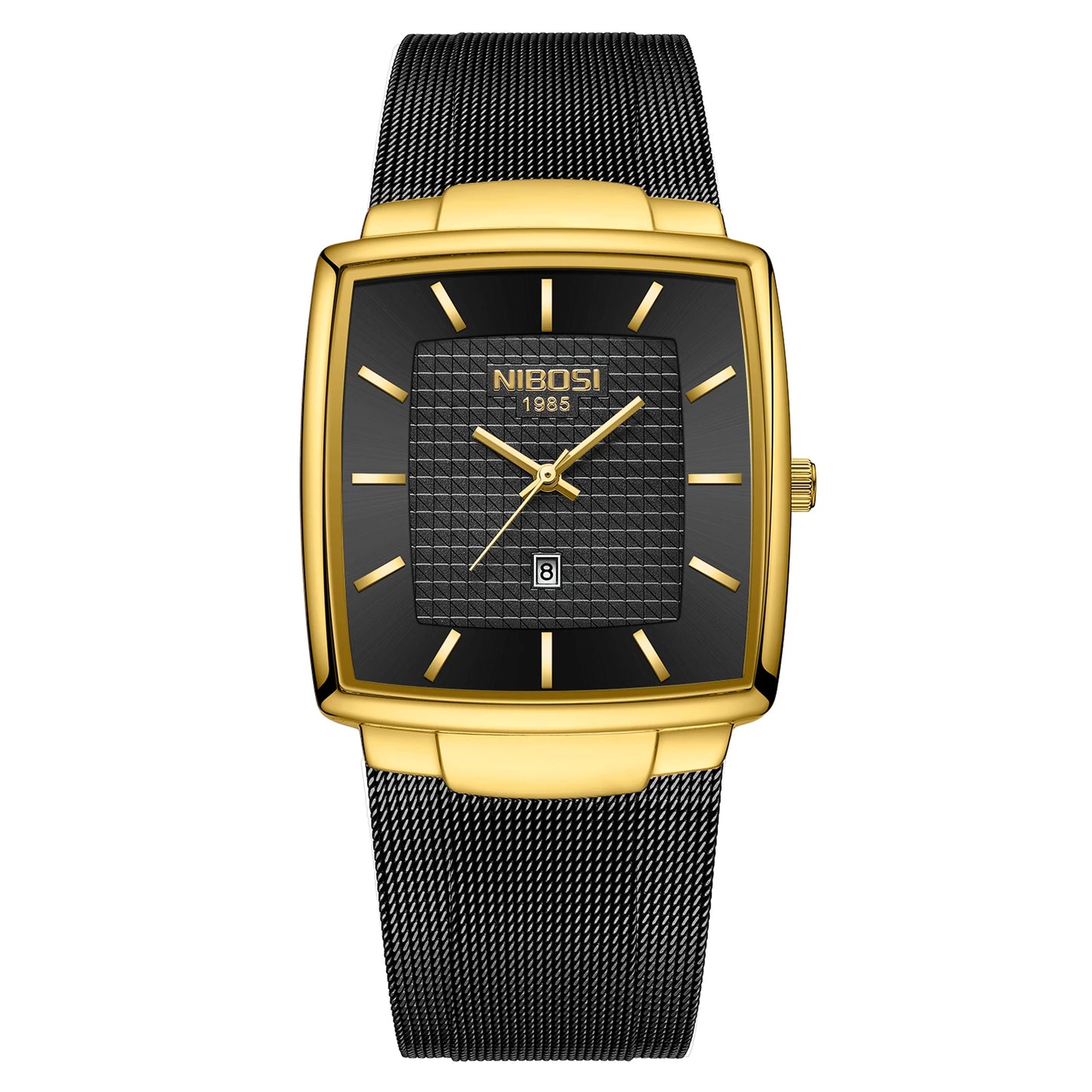 Fashion NIBOSI Watches Men Stainless Steel Band Quartz Sport Watch Ultra Auto Date Waterproof Casual Watch Relogio Masculino