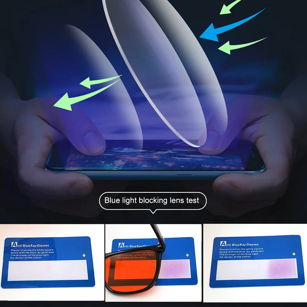 Classic Orange Lens Blue Light Blocking Glasses Men Square Computer Night Vision Women Eyeglasses Cut Filter Screen