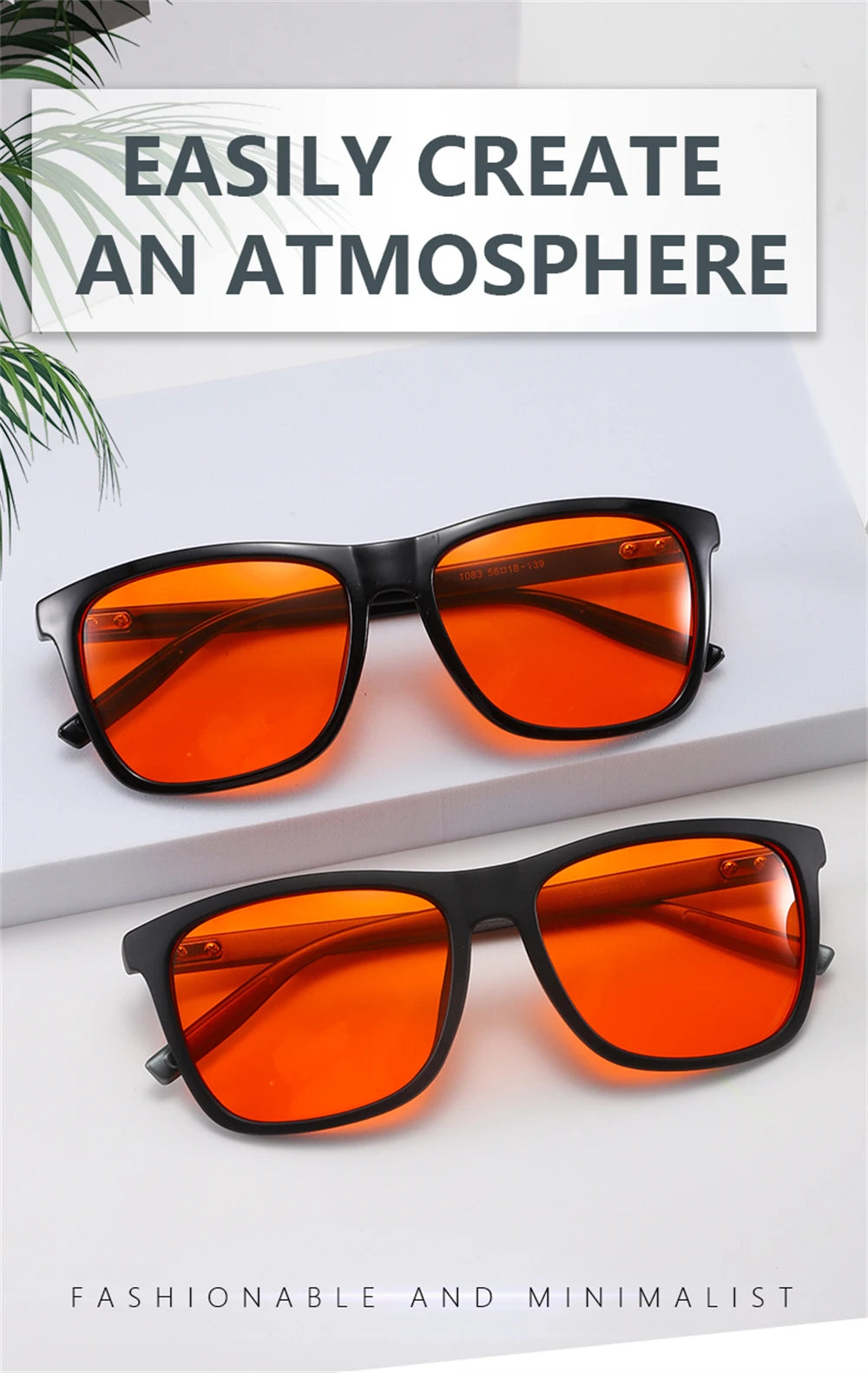 Classic Orange Lens Blue Light Blocking Glasses Men Square Computer Night Vision Women Eyeglasses Cut Filter Screen