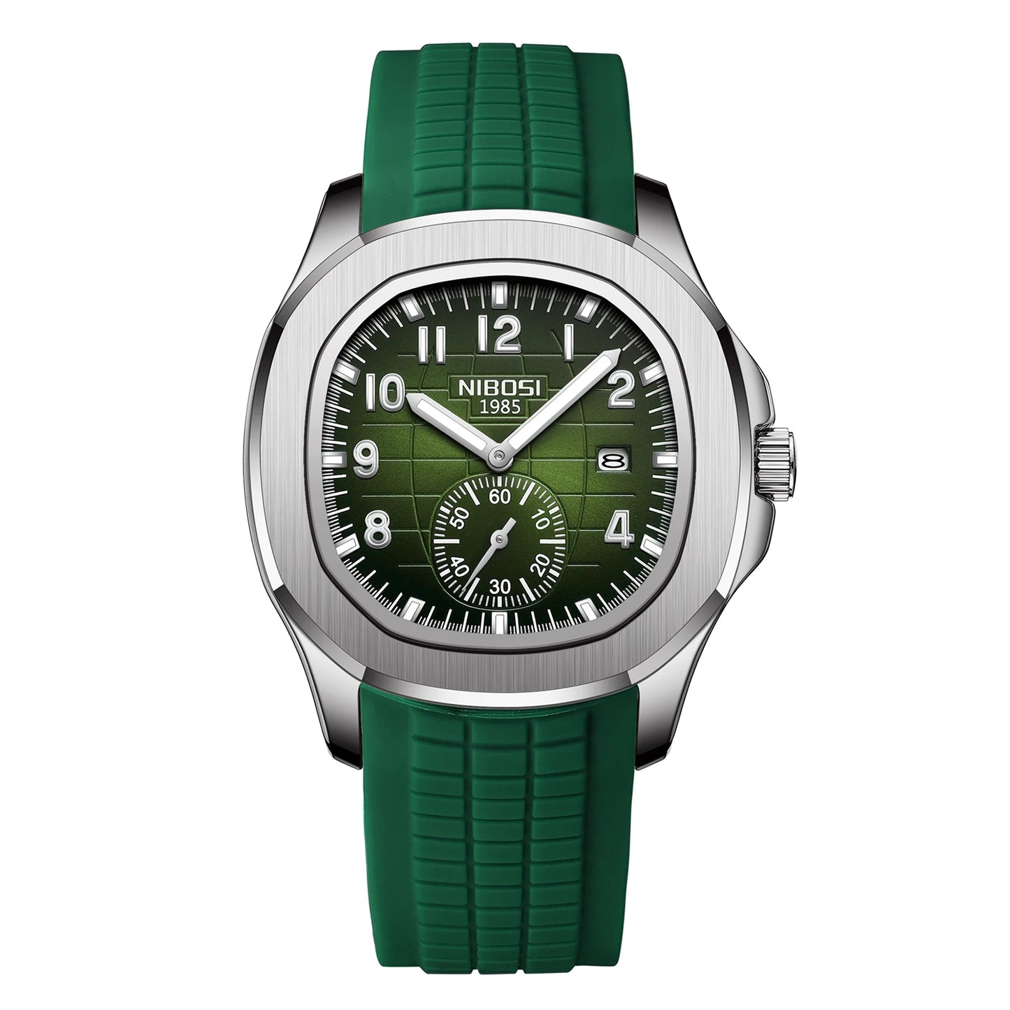 Fashion NIBOSI Watches Men Stainless Steel Band Quartz Sport Watch Ultra Auto Date Waterproof Casual Watch Relogio Masculino
