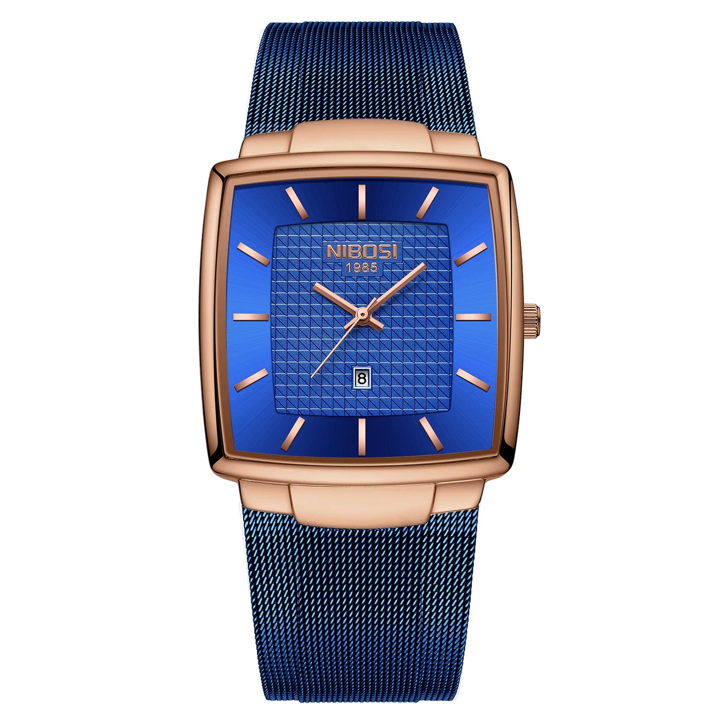 Fashion NIBOSI Watches Men Stainless Steel Band Quartz Sport Watch Ultra Auto Date Waterproof Casual Watch Relogio Masculino