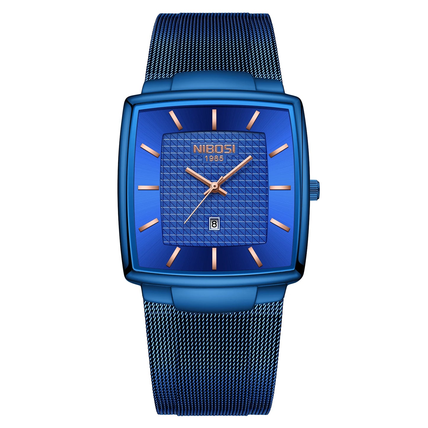 Fashion NIBOSI Watches Men Stainless Steel Band Quartz Sport Watch Ultra Auto Date Waterproof Casual Watch Relogio Masculino