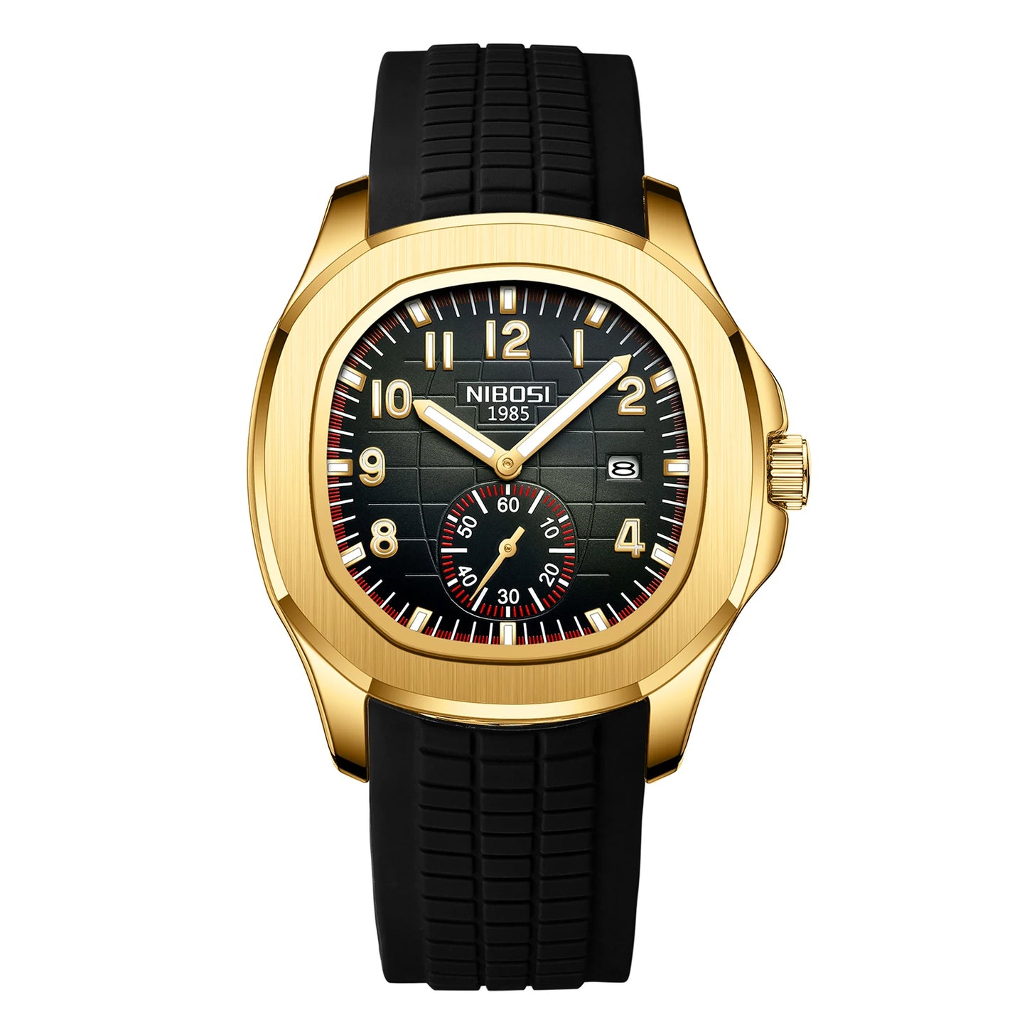Fashion NIBOSI Watches Men Stainless Steel Band Quartz Sport Watch Ultra Auto Date Waterproof Casual Watch Relogio Masculino