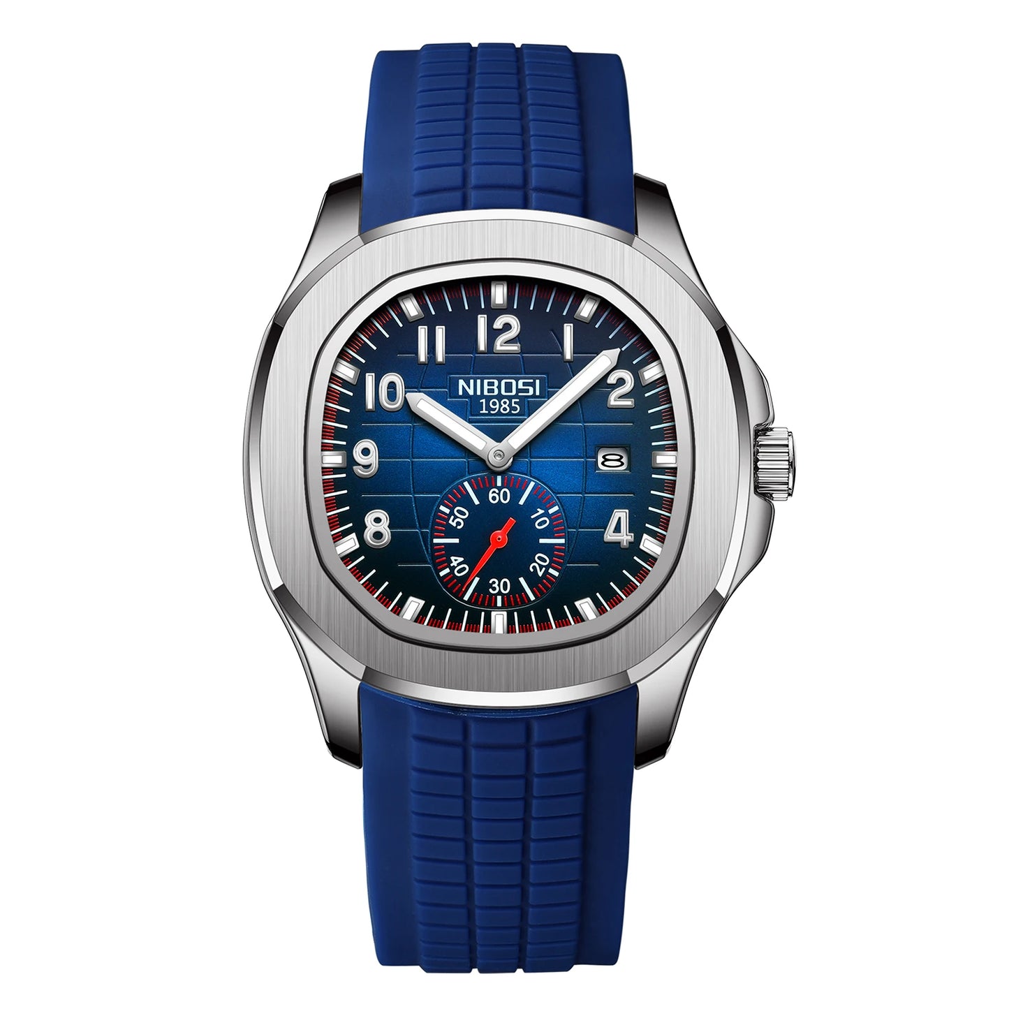 Fashion NIBOSI Watches Men Stainless Steel Band Quartz Sport Watch Ultra Auto Date Waterproof Casual Watch Relogio Masculino