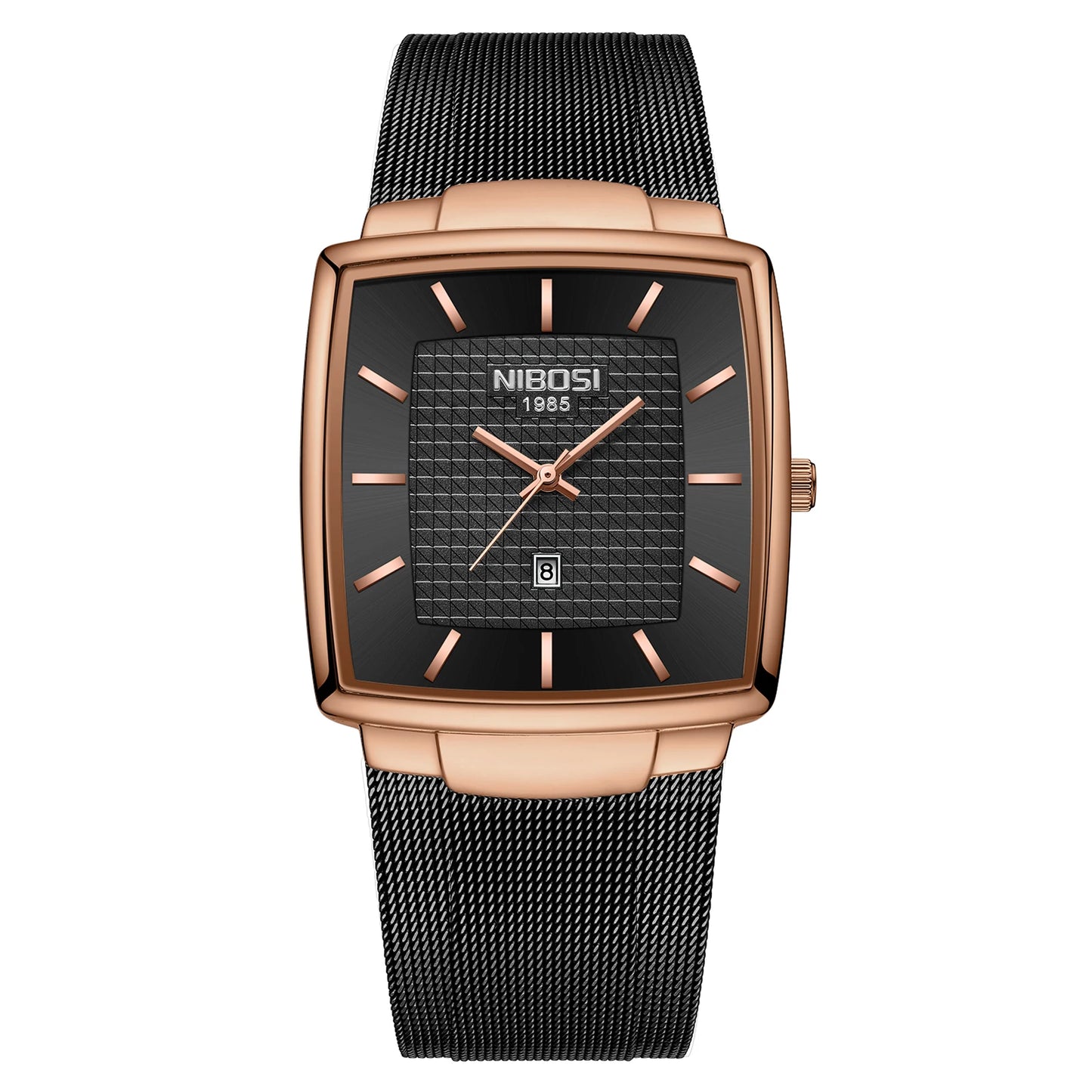 Fashion NIBOSI Watches Men Stainless Steel Band Quartz Sport Watch Ultra Auto Date Waterproof Casual Watch Relogio Masculino