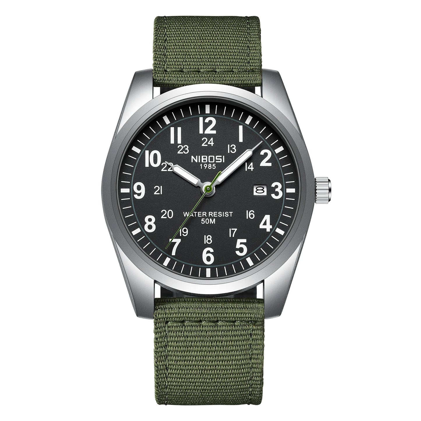 Fashion NIBOSI Watches Men Stainless Steel Band Quartz Sport Watch Ultra Auto Date Waterproof Casual Watch Relogio Masculino