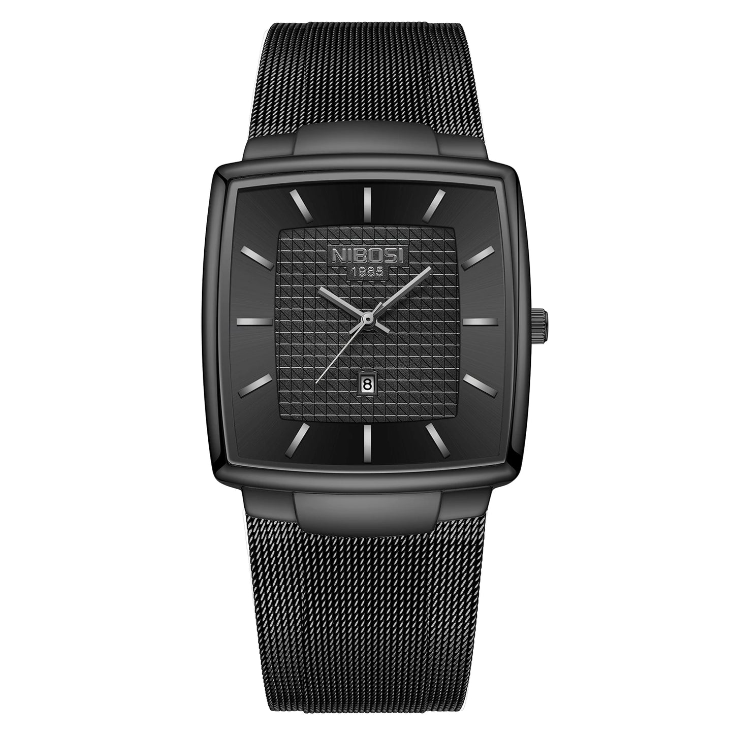 Fashion NIBOSI Watches Men Stainless Steel Band Quartz Sport Watch Ultra Auto Date Waterproof Casual Watch Relogio Masculino