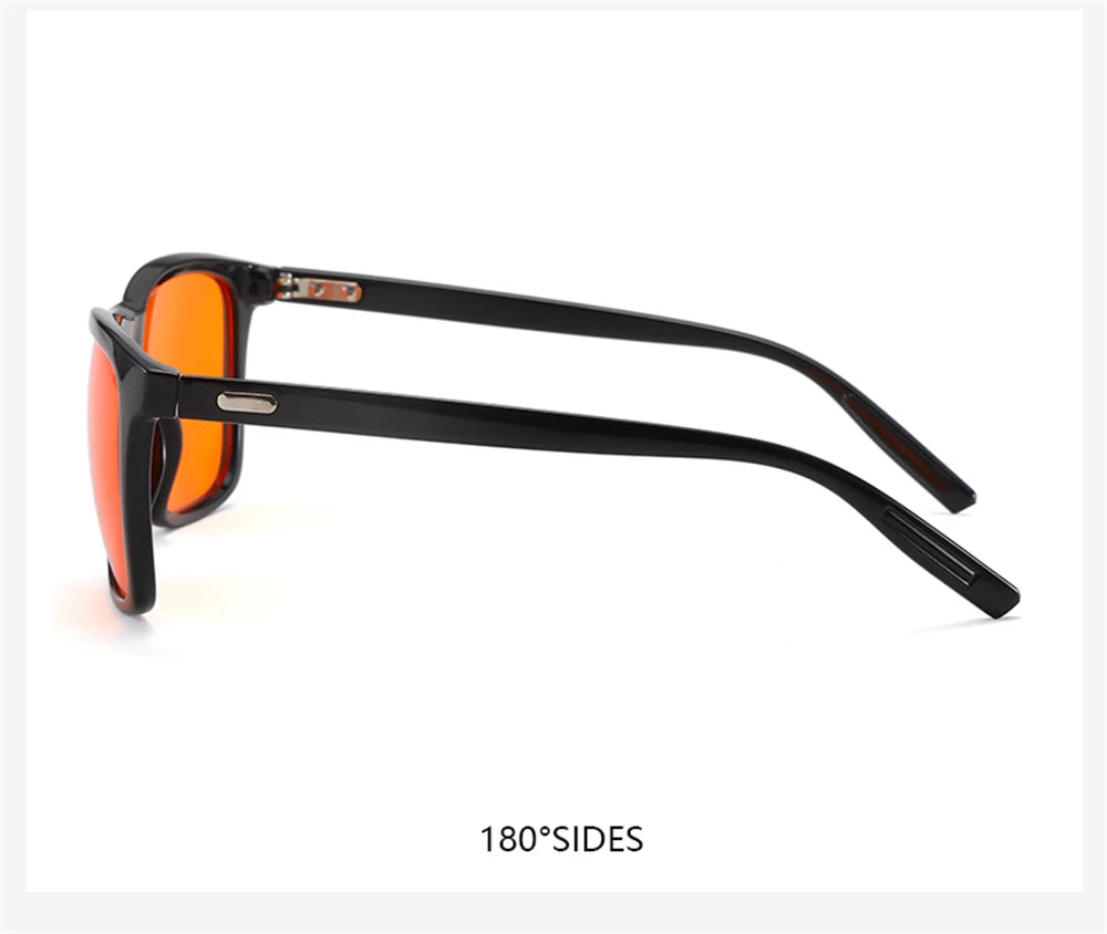 Classic Orange Lens Blue Light Blocking Glasses Men Square Computer Night Vision Women Eyeglasses Cut Filter Screen