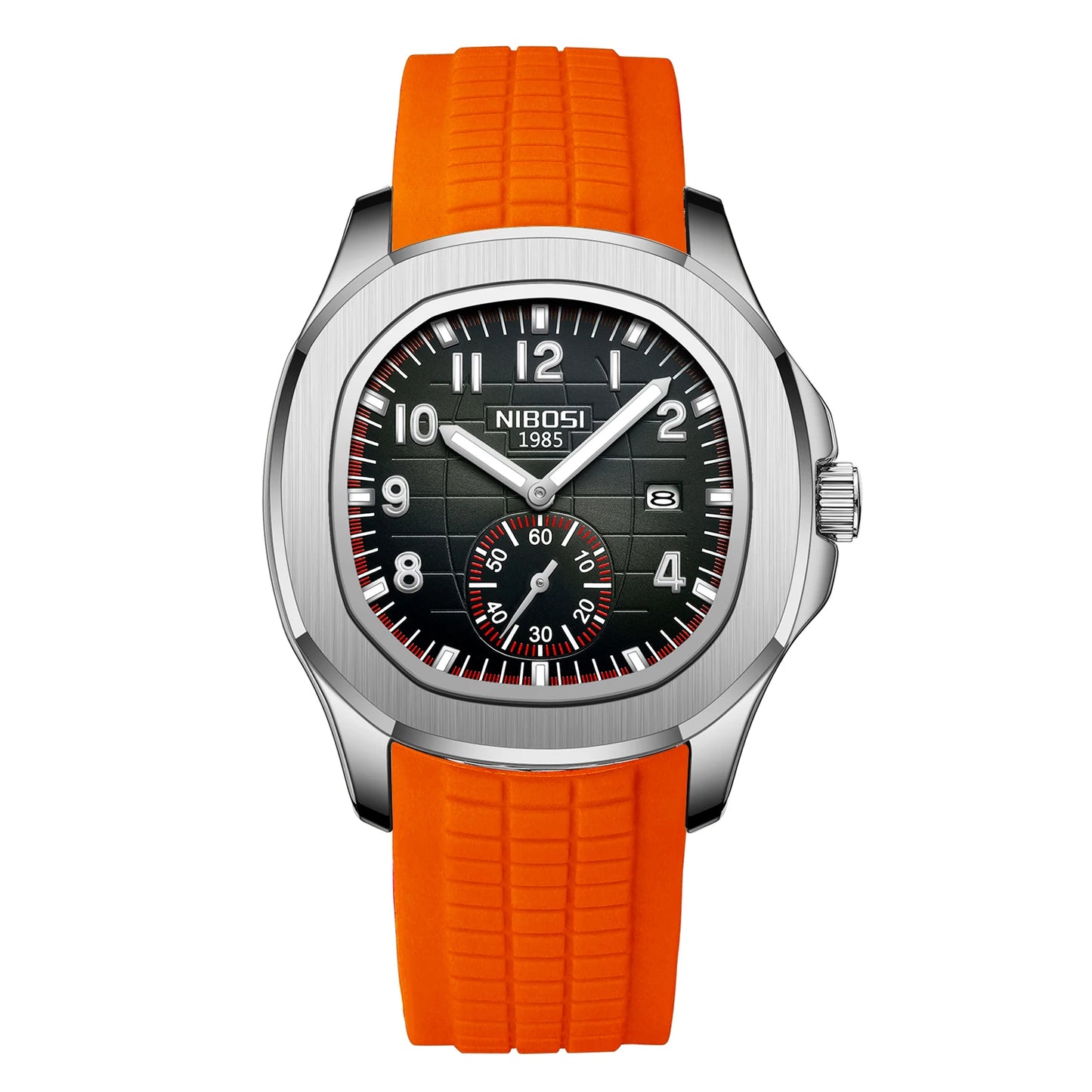 Fashion NIBOSI Watches Men Stainless Steel Band Quartz Sport Watch Ultra Auto Date Waterproof Casual Watch Relogio Masculino