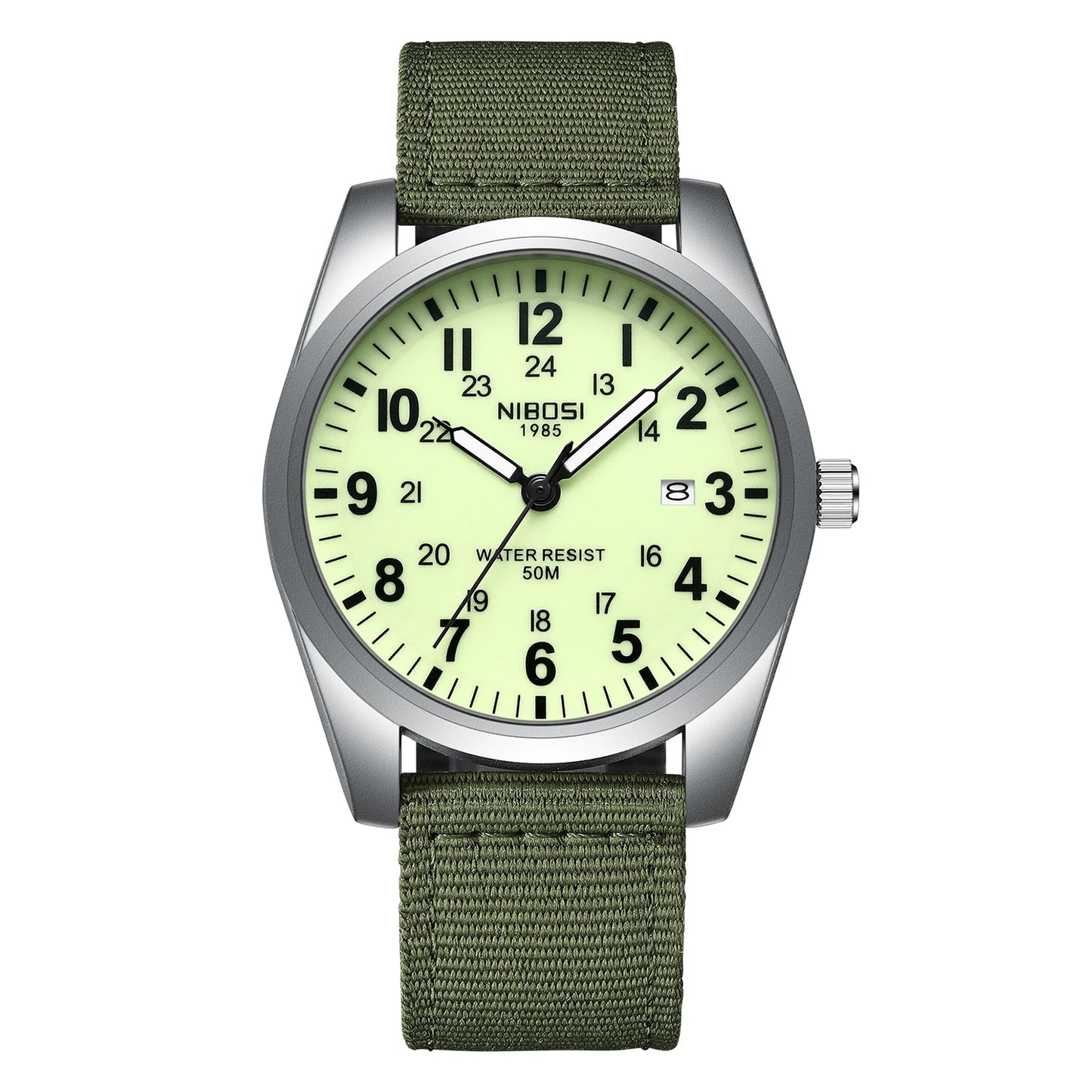 Fashion NIBOSI Watches Men Stainless Steel Band Quartz Sport Watch Ultra Auto Date Waterproof Casual Watch Relogio Masculino